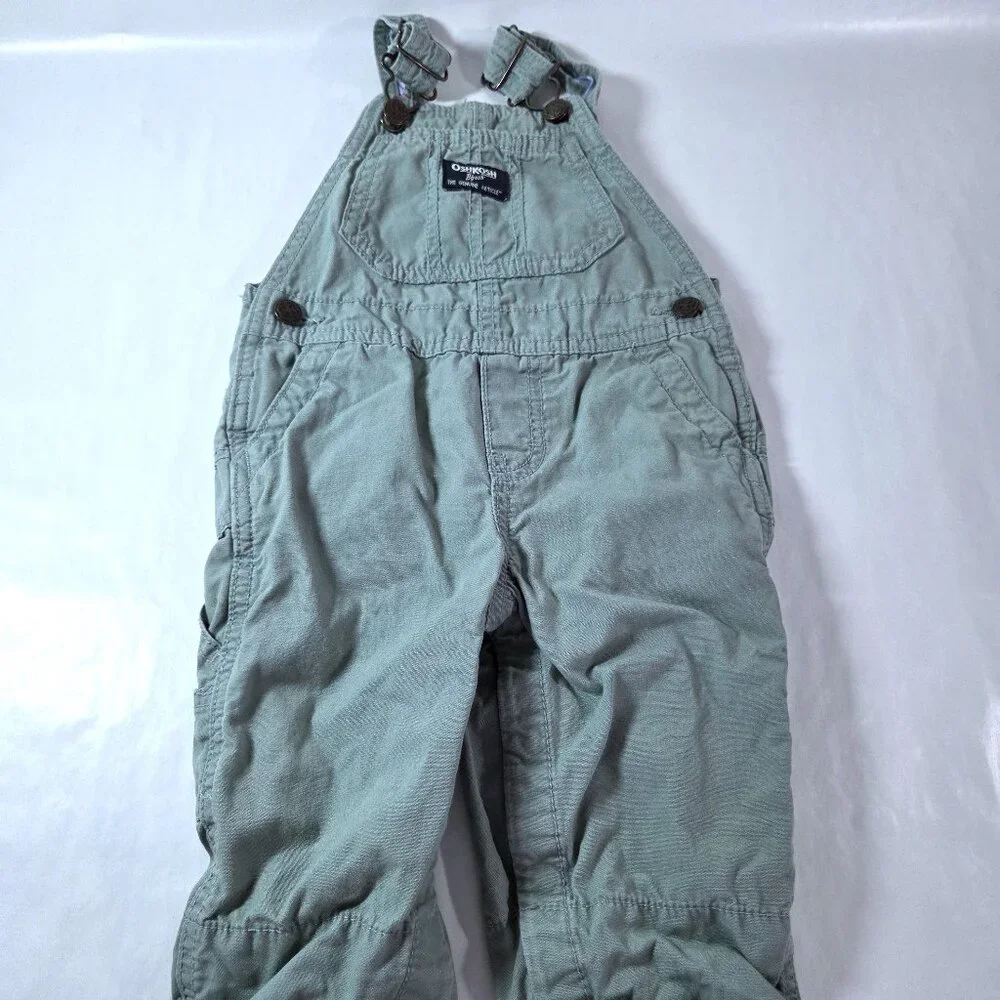 OshKosh B'gosh Sage Green Overalls Size 12m